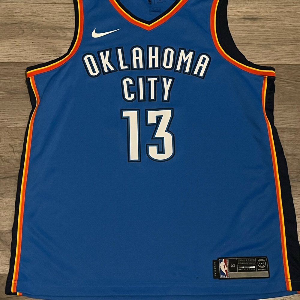 Nike Dri-Fit Blue Oklahoma City Basketball Jersey
